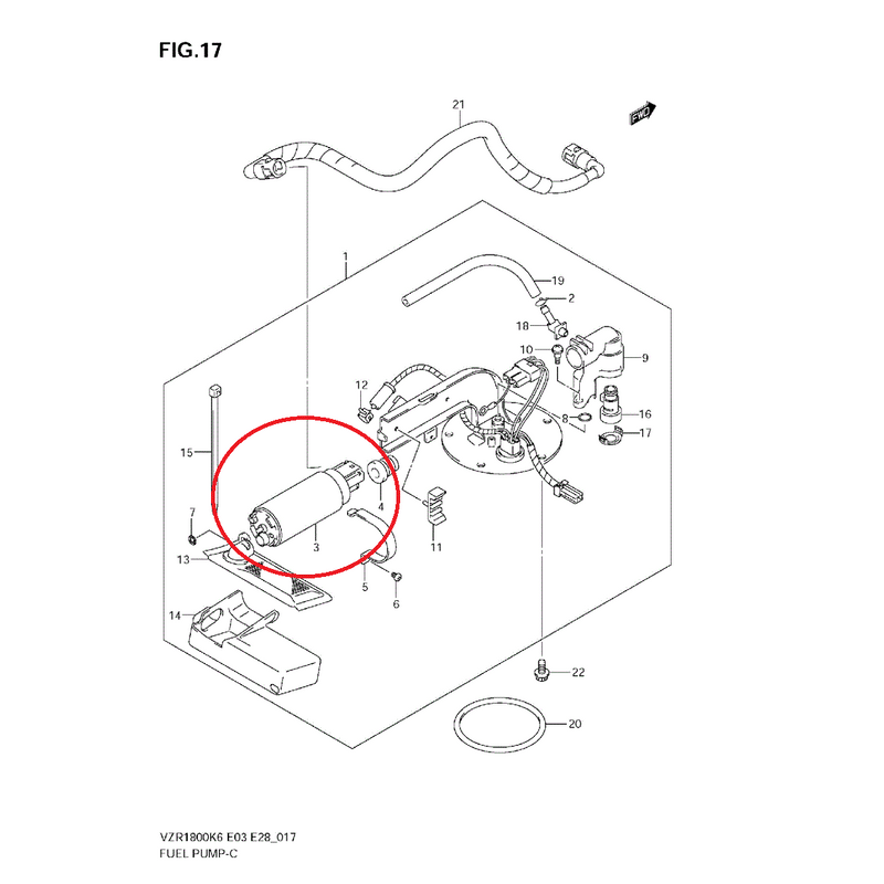 FPF Intank EFI Fuel Pump For Suzuki Boulevard M109R (VZR1800) 2006-2018, Replaces Suzuki 15100-48G10, 15100-48G00 - fuelpumpfactory